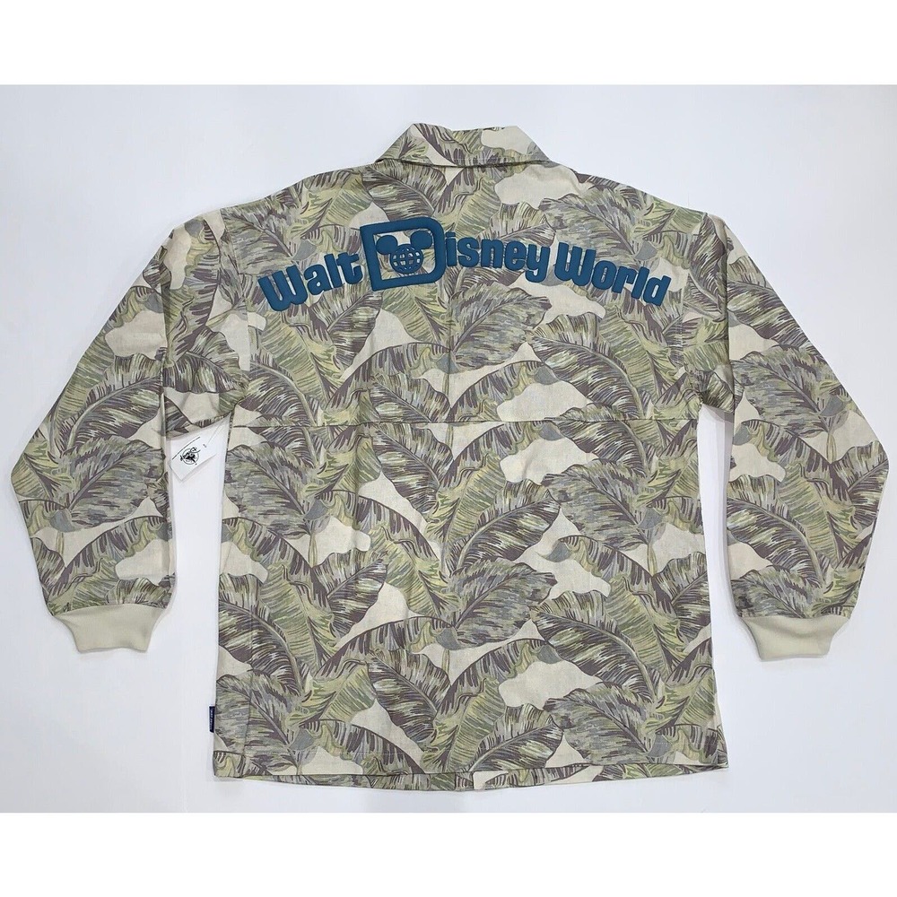 Walt Disney World Spirit Jersey Men’s Linen Cotton Button Up Shirt size M $120